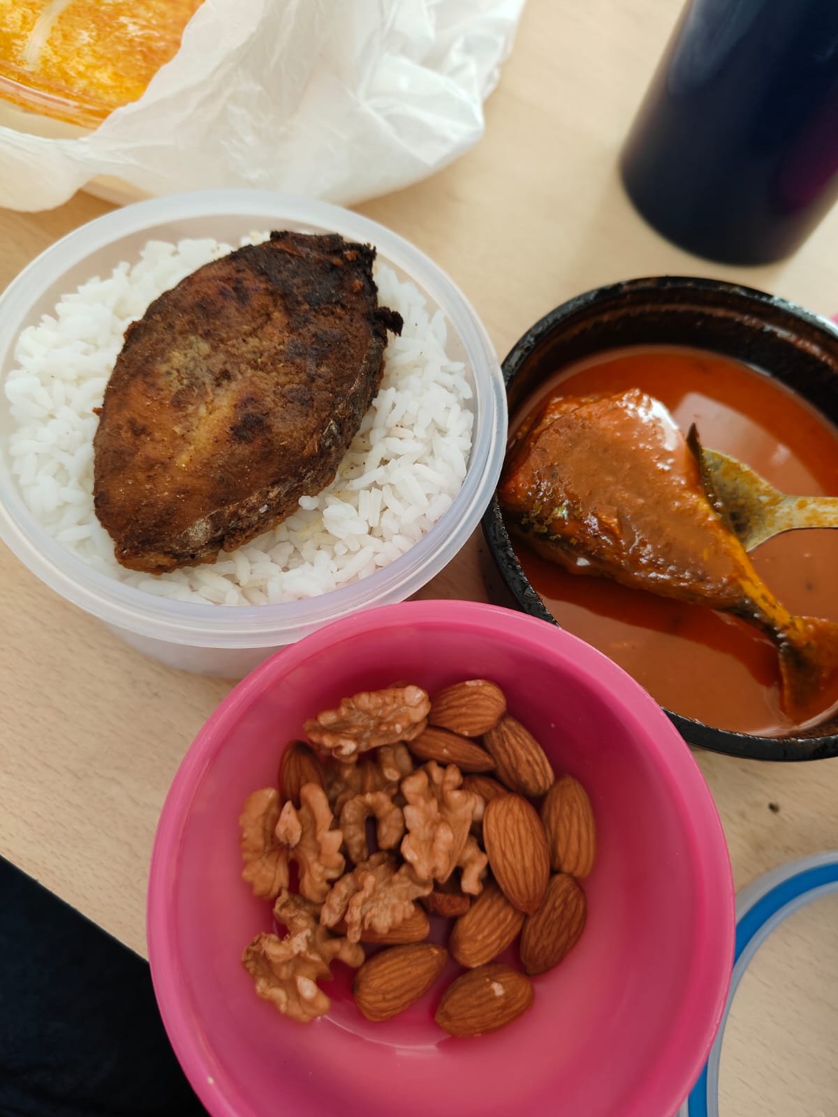 Clean meal with nuts
