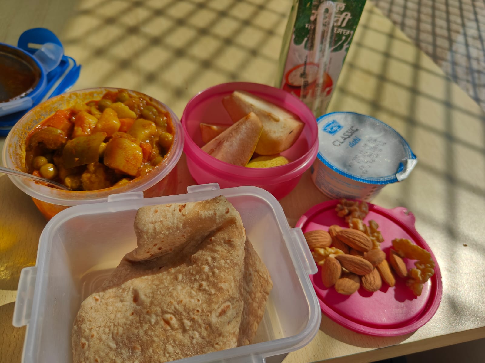 Balanced lunch tiffin
